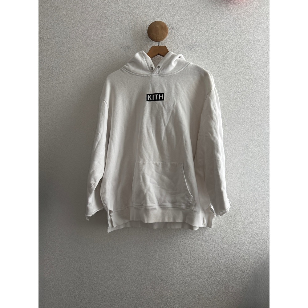 KITH White Box Logo Hoodie Size XL *Altered*